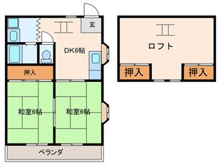 山本マンションの物件間取画像